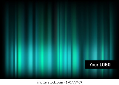 Glowing shiny blurred lines on black background