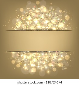 Glowing shiny christmas background. Vector eps10.