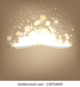 Glowing shiny christmas background. Vector eps10.