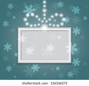 Glowing shiny christmas background. Vector