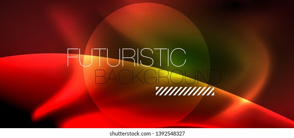 Glowing shiny light abstract background, vector template