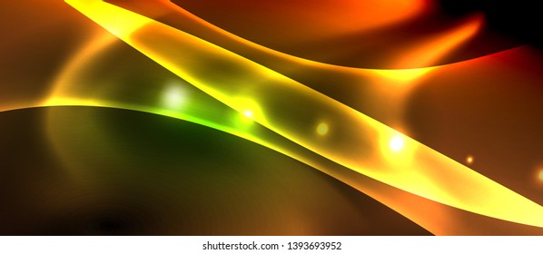 Glowing shiny light abstract background, vector template