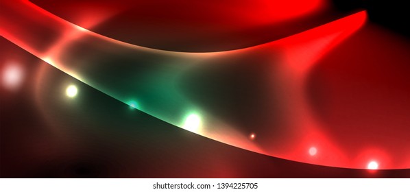 Glowing shiny light abstract background, vector template