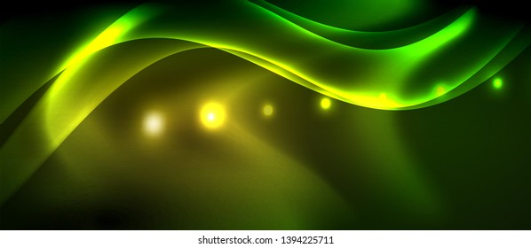 Glowing shiny light abstract background, vector template