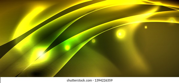 Glowing shiny light abstract background, vector template