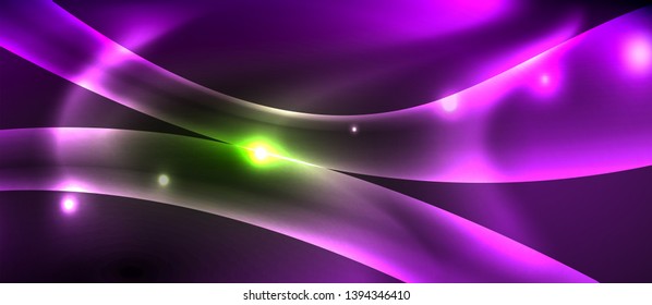 Glowing shiny light abstract background, vector template