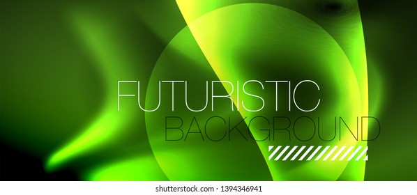 Glowing shiny light abstract background, vector template
