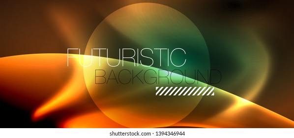 Fondo abstracto de luz brillante brillante, plantilla vectorial