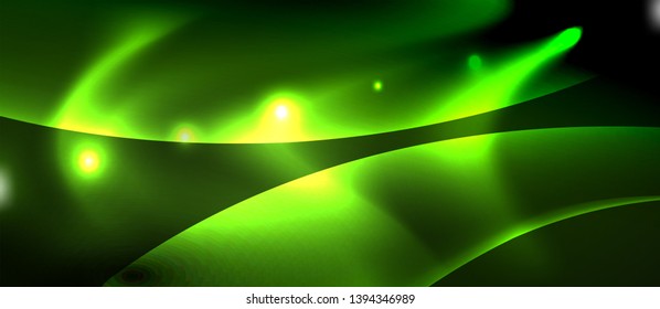 Glowing shiny light abstract background, vector template