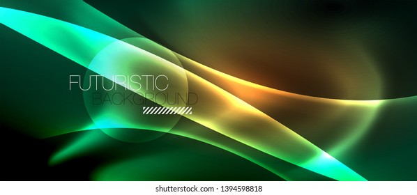 Fondo abstracto de luz brillante brillante, plantilla vectorial