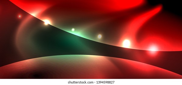 Glowing shiny light abstract background, vector template