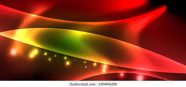 Glowing shiny light abstract background, vector template