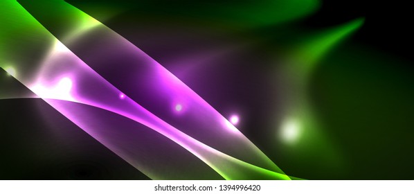 Glowing shiny light abstract background, vector template