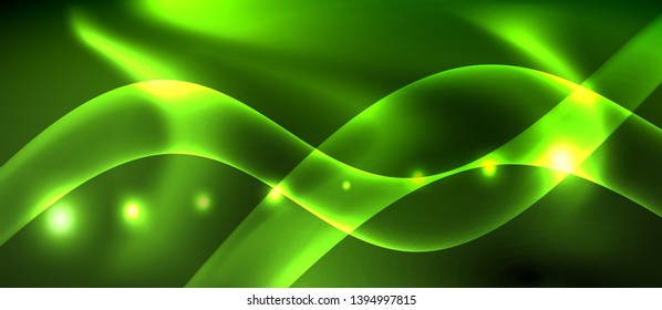Glowing shiny light abstract background, vector template