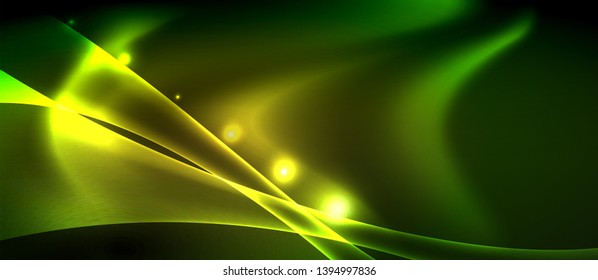 Glowing shiny light abstract background, vector template