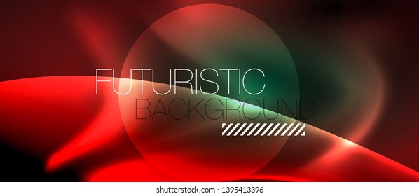 Glowing shiny light abstract background, vector template
