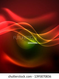 Fondo abstracto de luz brillante brillante, plantilla vectorial