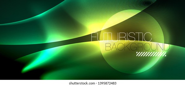 Fondo abstracto de luz brillante brillante, plantilla vectorial