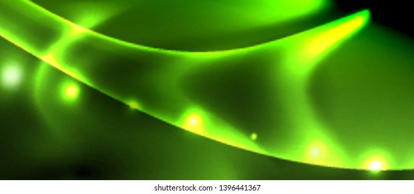 Glowing shiny light abstract background, vector template