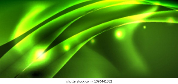 Glowing shiny light abstract background, vector template