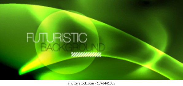 Glowing shiny light abstract background, vector template
