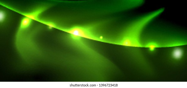Glowing shiny light abstract background, vector template