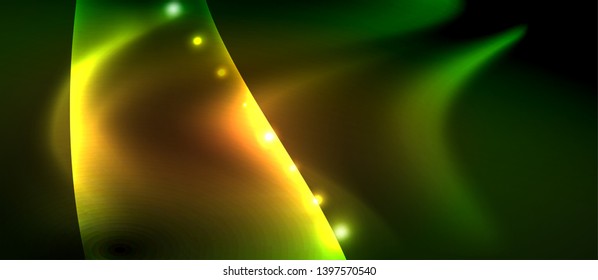 Glowing shiny light abstract background, vector template