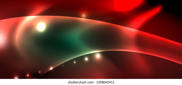 Glowing shiny light abstract background, vector template