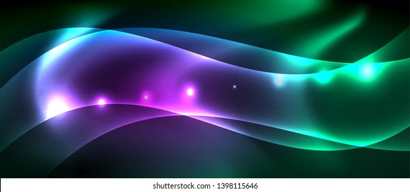 Glowing shiny light abstract background, vector template