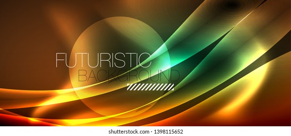 Fondo abstracto de luz brillante brillante, plantilla vectorial