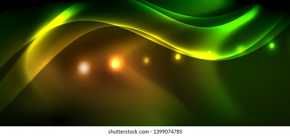 Glowing shiny light abstract background, vector template