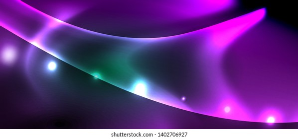 Glowing shiny light abstract background, vector template