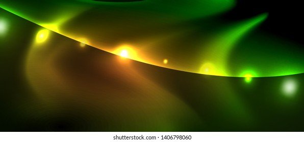 Glowing shiny light abstract background, vector template