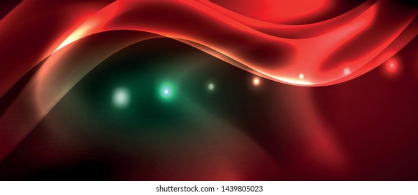 Glowing shiny light abstract background, vector template