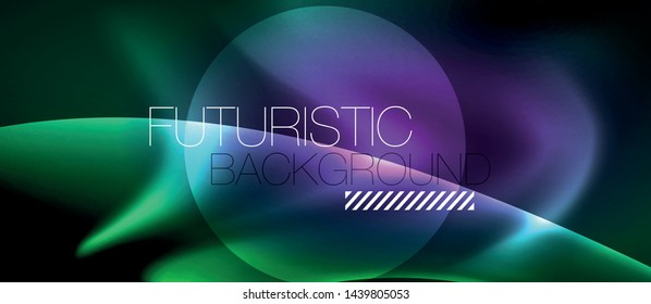 Glowing shiny light abstract background, vector template