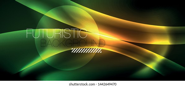 Fondo abstracto de luz brillante brillante, plantilla vectorial