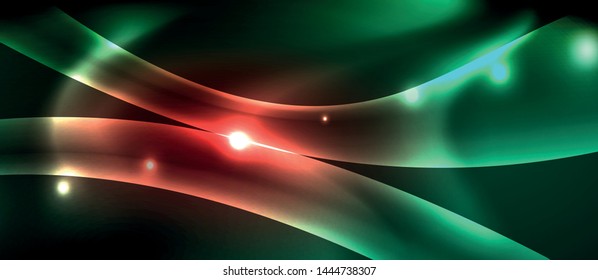 Glowing shiny light abstract background, vector template