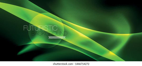 Glowing shiny light abstract background, vector template