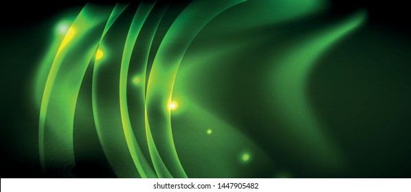 Glowing shiny light abstract background, vector template