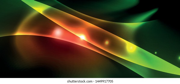 Glowing shiny light abstract background, vector template