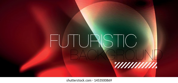Glowing shiny light abstract background, vector template
