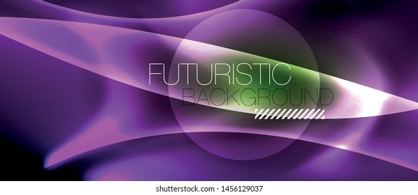 Glowing shiny light abstract background, vector template
