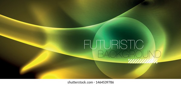 Glowing shiny light abstract background, vector template