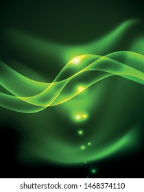 Glowing shiny light abstract background, vector template