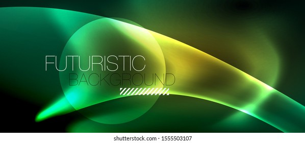 Glowing shiny light abstract background, vector template
