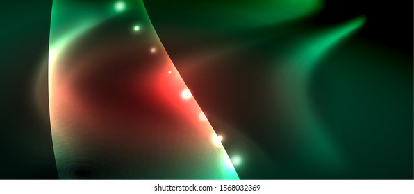 Glowing shiny light abstract background, vector template