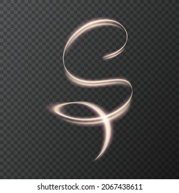 Efecto de líneas brillantes. Ola digital abstracta iluminada. Concepto gráfico para su diseño