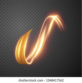 Glowing shiny lines effect vector background. EPS10. Abstract light speed motion effect. Shiny wavy trail. Light painting. Light trail. Vector eps10.