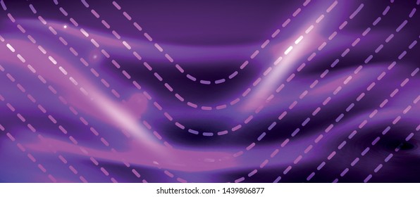 Glowing shiny neon squares abstract background, techno modern template, vector