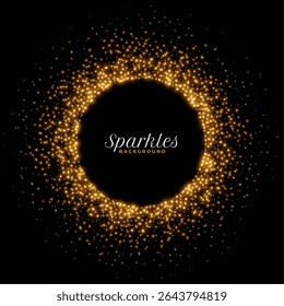 glowing and shiny sparkle dark background design vector